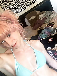 Shemale trollops are taking off their underwear for cash