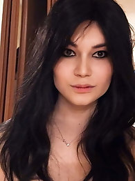 Fantastical tgirl mistresses are posing outdoors