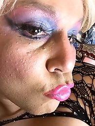 A crossdresser in feminine attire revealed!