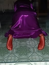 English transgender woman exhibits her buttocks