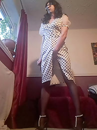 Dannis new heels and dress