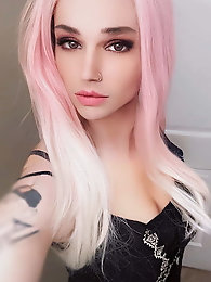 Tgirl harlot is playing herself