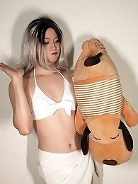 More photos of people climbing ladders.