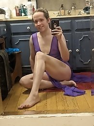 Transparent dress chastity tease