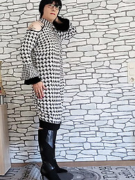 With black hair and face pictures