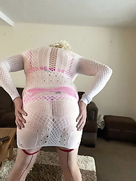 Blonde t-girl chick was banged