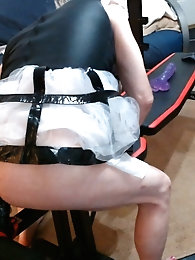 Sissy Ashley Jolene Ass Fucked with a Medium Black Dildo