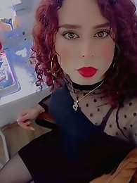 A hot Polish transvestite shows the audience her appetizing ass