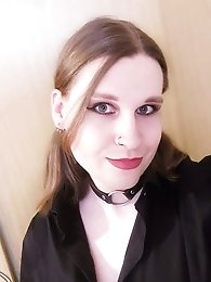 A whore in red body stocking gets tied up and used