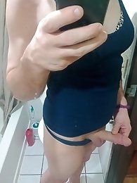 A hot whore in red stockings was tied up and used for passion