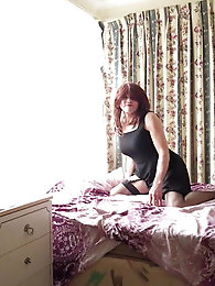 Crossdress Black dress Spring time sun