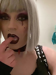 Immoral shemale sluts are playing alone