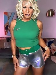 Elegant shemale is posing without clothes looking sexy