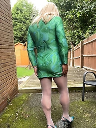 Big fat dick in pantyhose