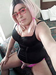 Elegant-looking shemale streetwalker was fucked hard