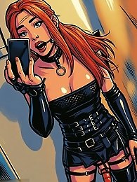 Sandra Devil reading Komiks and gets horny as hell