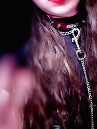 Sissy acts as a servant for the dominant Lady Fee in this intense scene